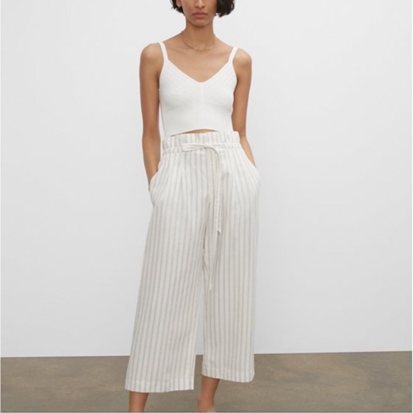 Club Monaco Striped Wide-Leg Pants - Picture 1 of 13
